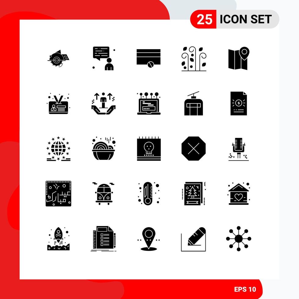 25 Creative Icons Modern Signs and Symbols of marker location finance wind leaves Editable Vector Design Elements