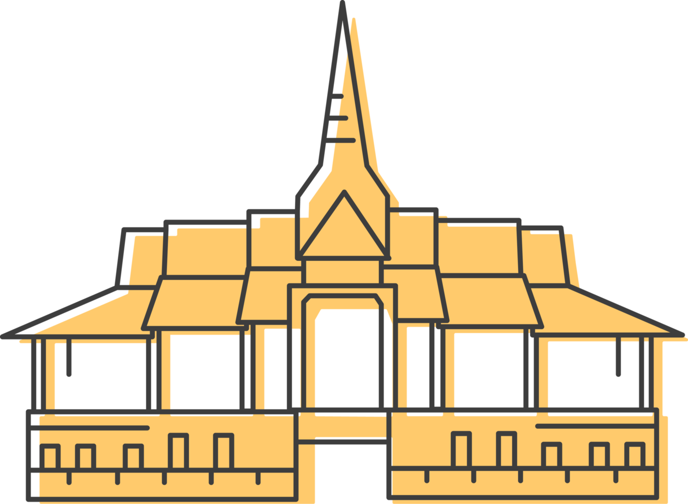 Royal Palace icon, Cambodia flat icon. png