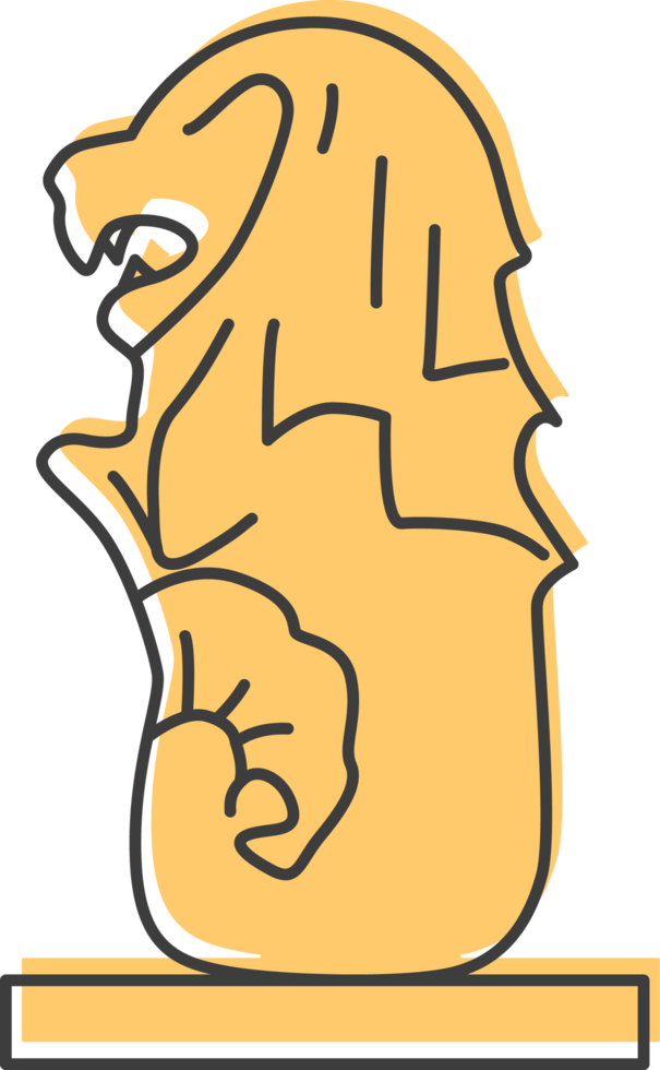 Merlion Park icon, Singapore flat icon. png
