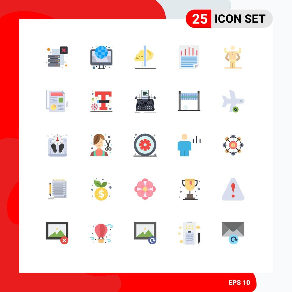 25 iconos creativos signos y símbolos modernos de comprobación de papel ok información de datos web elementos de diseño vectorial editables vector