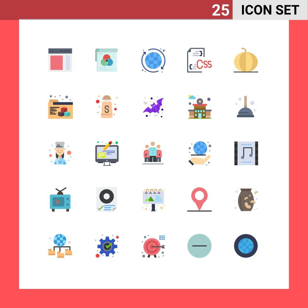 25 Flat Color concept for Websites Mobile and Apps health development fly develop coding Editable Vector Design Elements