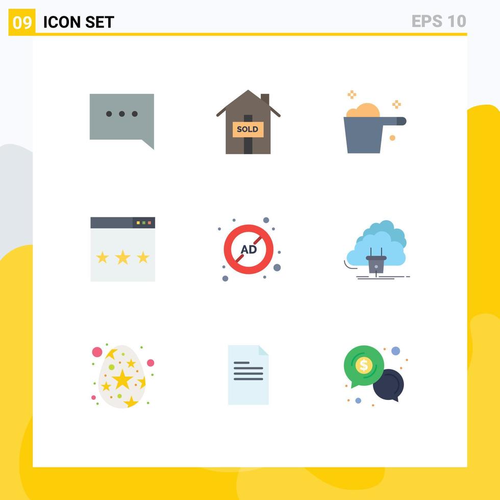 9 Creative Icons Modern Signs and Symbols of advertising ad gauge search optimization Editable Vector Design Elements
