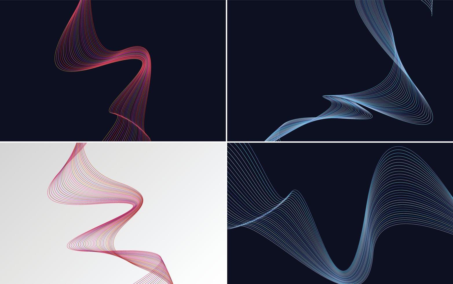 Use these vector line backgrounds to add visual interest to your work