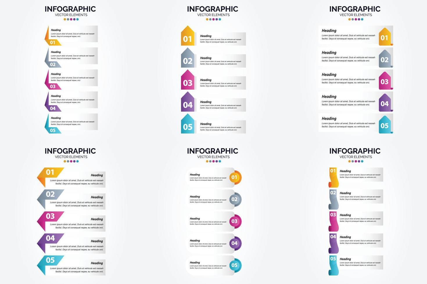This set of vector infographics is ideal for advertising in brochures. flyers. and magazines.