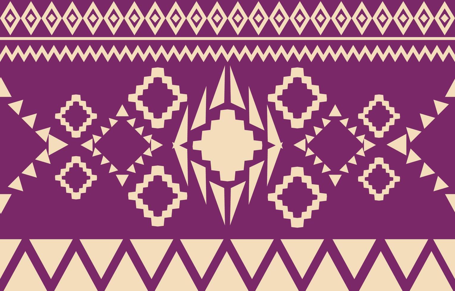 patrón sin costuras de tela nativa americana navajo, fondo tradicional étnico tribal geométrico, elementos de diseño, diseño para alfombra, papel pintado, ropa, alfombra, interior, ilustración vectorial bordada. vector