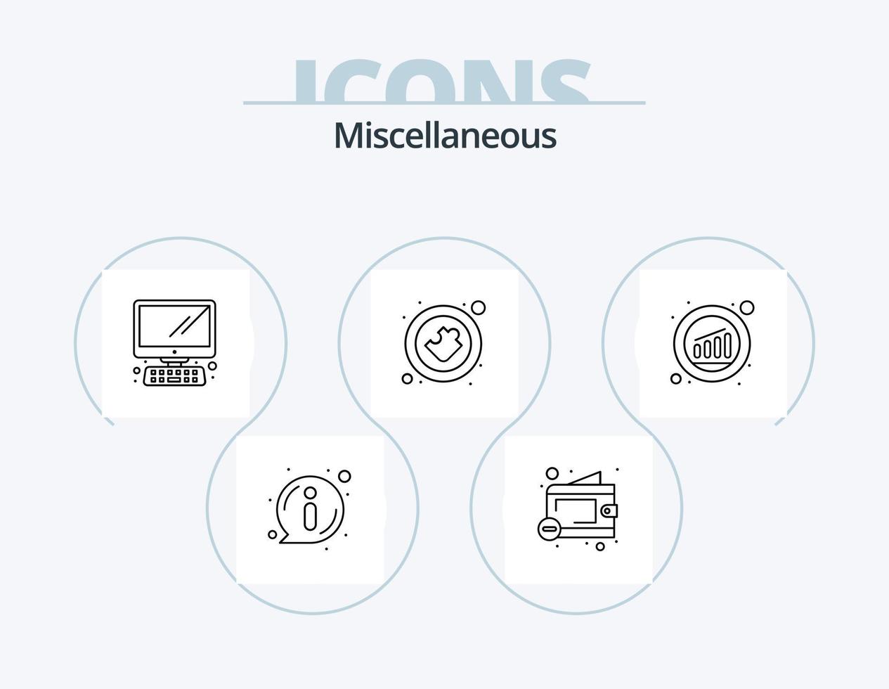 Miscellaneous Line Icon Pack 5 Icon Design. money. home. open email. email vector