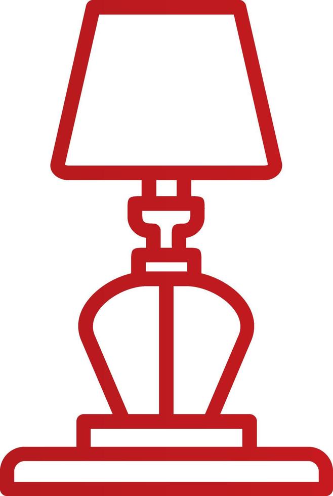 Table Lamp Vector Icon