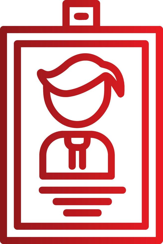 Identification Card Vector Icon