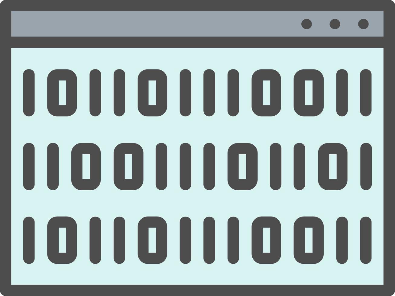 icono de vector de código binario