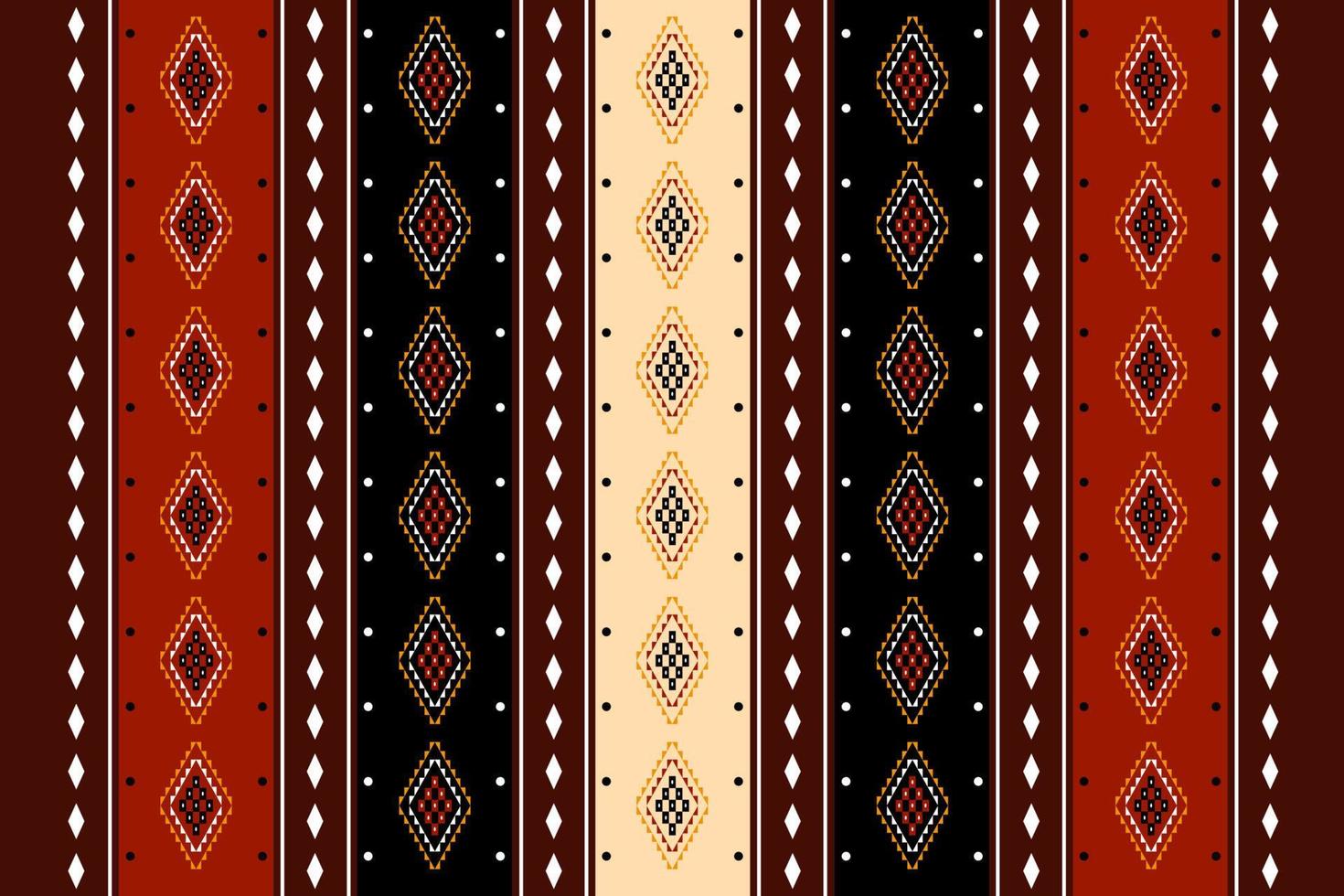 Geometric ethnic oriental seamless pattern traditional Design for background, carpet, wallpaper, clothing, wrapping, batik, fabric, Vector, illustration, embroidery style. vector