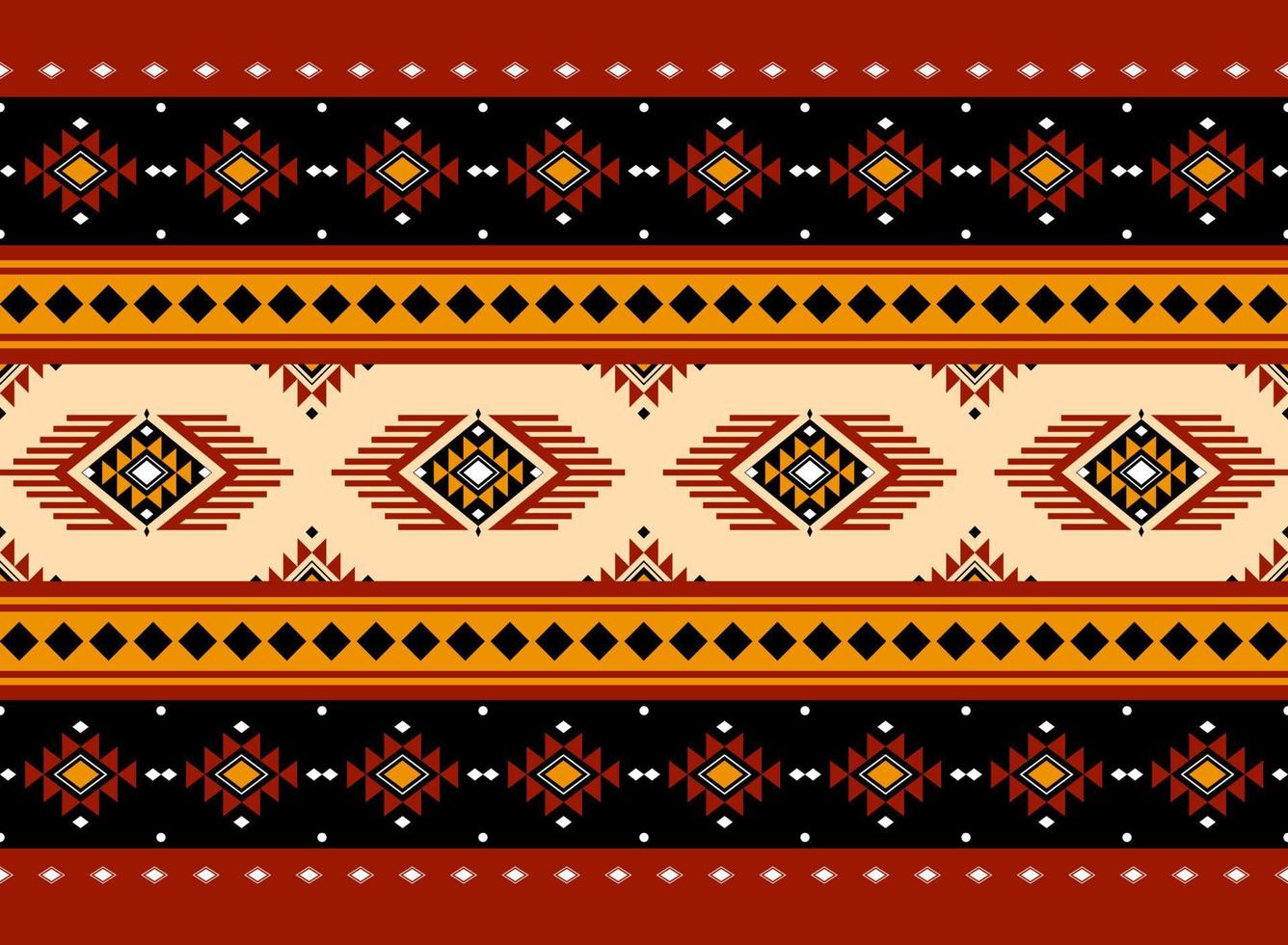 Geometric ethnic oriental seamless pattern traditional Design for background, carpet, wallpaper, clothing, wrapping, batik, fabric, Vector, illustration, embroidery style. vector