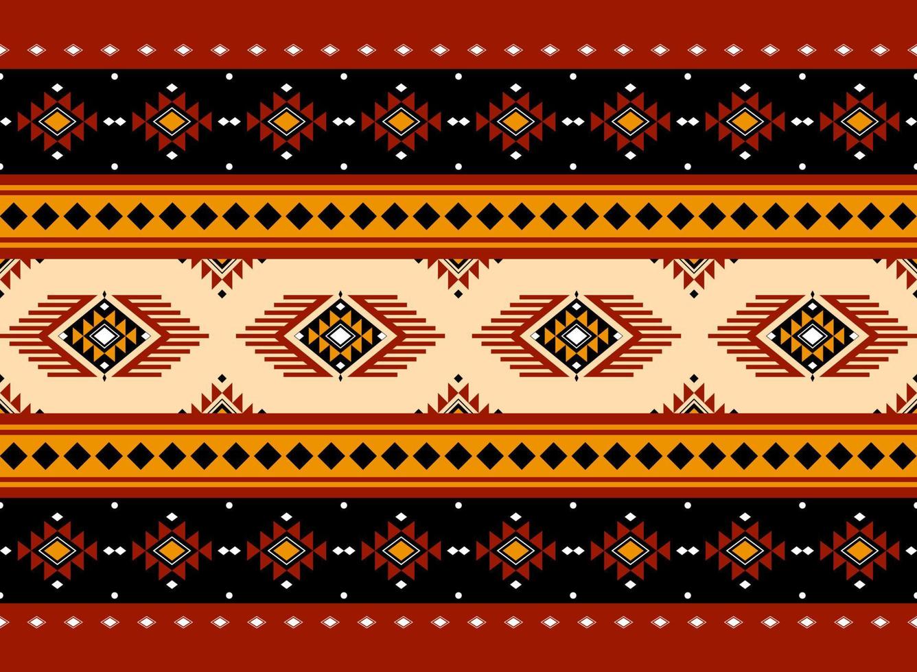 Geometric ethnic oriental seamless pattern traditional Design for background, carpet, wallpaper, clothing, wrapping, batik, fabric, Vector, illustration, embroidery style. vector