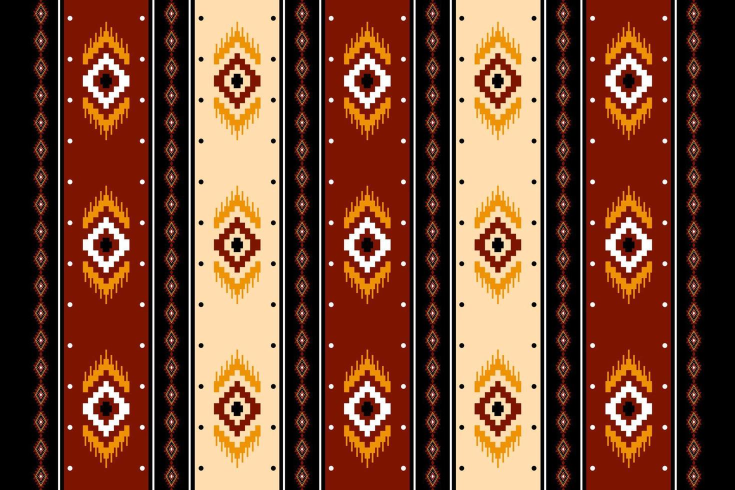 Geometric ethnic oriental seamless pattern traditional Design for background, carpet, wallpaper, clothing, wrapping, batik, fabric, Vector, illustration, embroidery style. vector