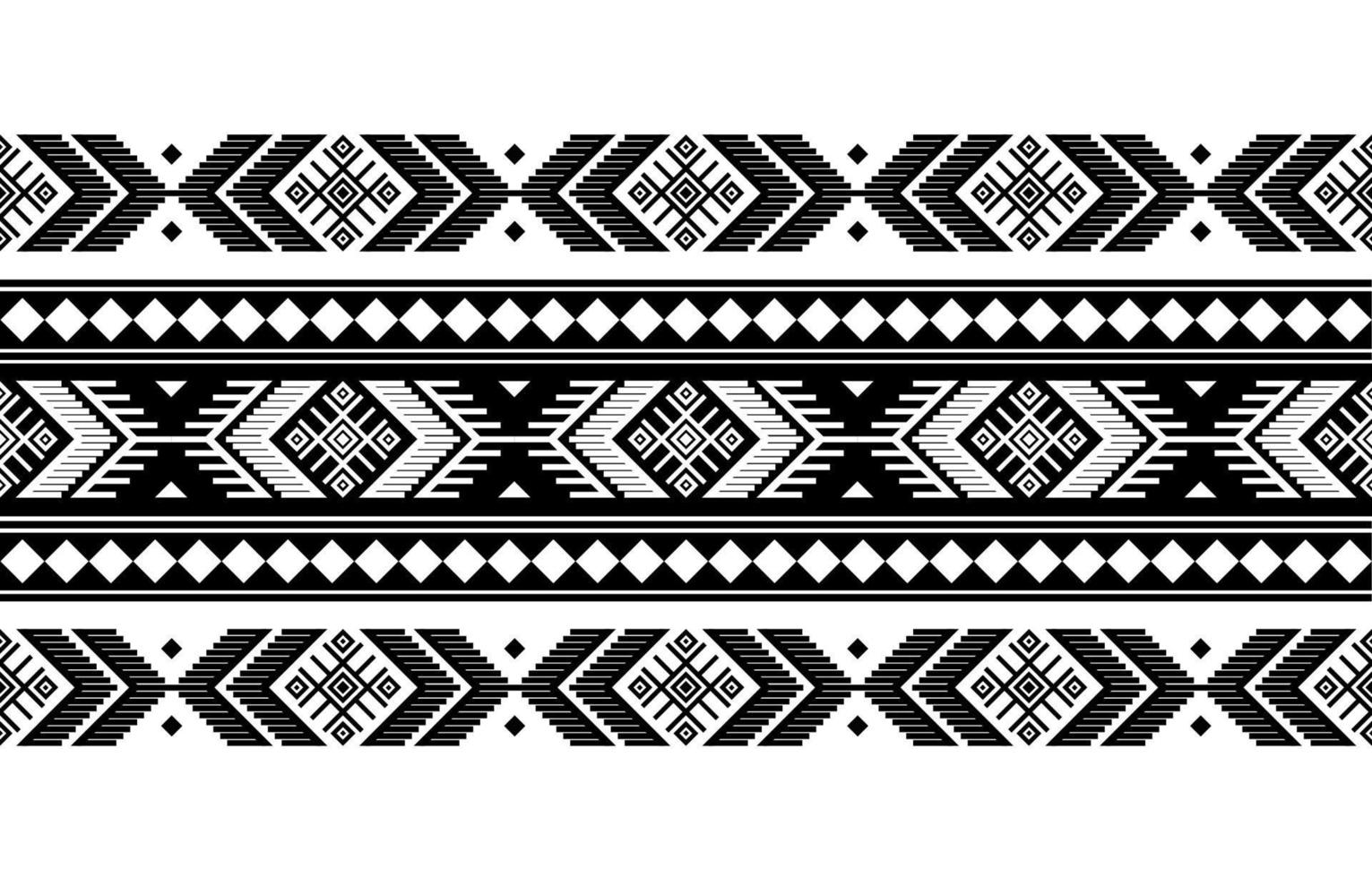 Diseño tradicional geométrico étnico oriental sin costuras para fondo, alfombra, papel pintado, ropa, envoltura, batik, tela, vector, ilustración, estilo bordado. vector