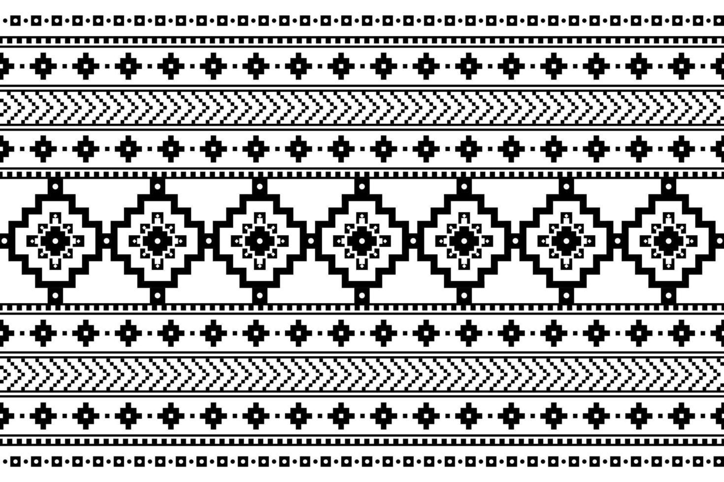 Geometric ethnic oriental seamless pattern traditional Design for background, carpet, wallpaper, clothing, wrapping, batik, fabric, Vector, illustration, embroidery style. vector