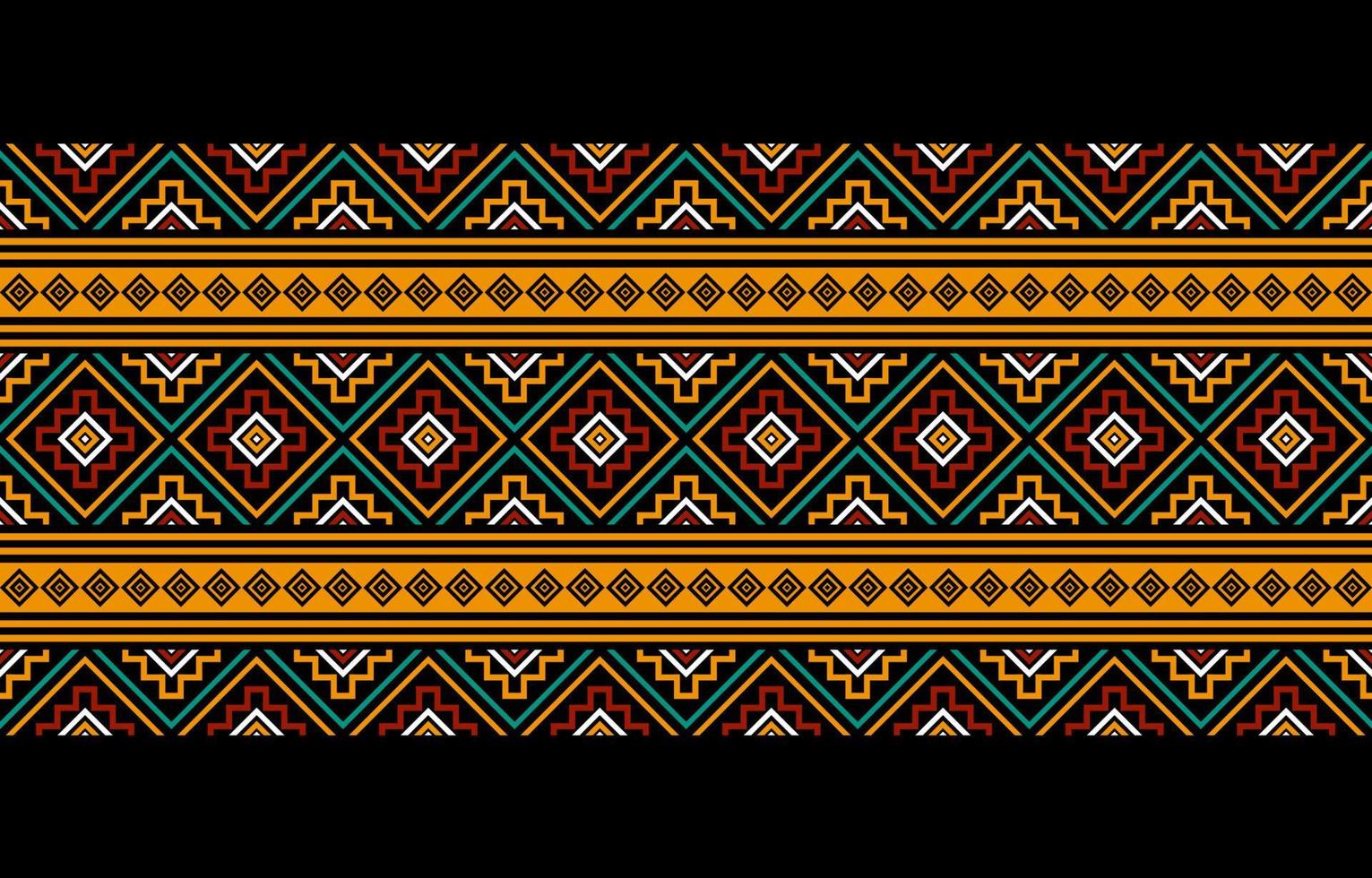 Geometric ethnic oriental seamless pattern traditional Design for background, carpet, wallpaper, clothing, wrapping, batik, fabric, Vector, illustration, embroidery style. vector