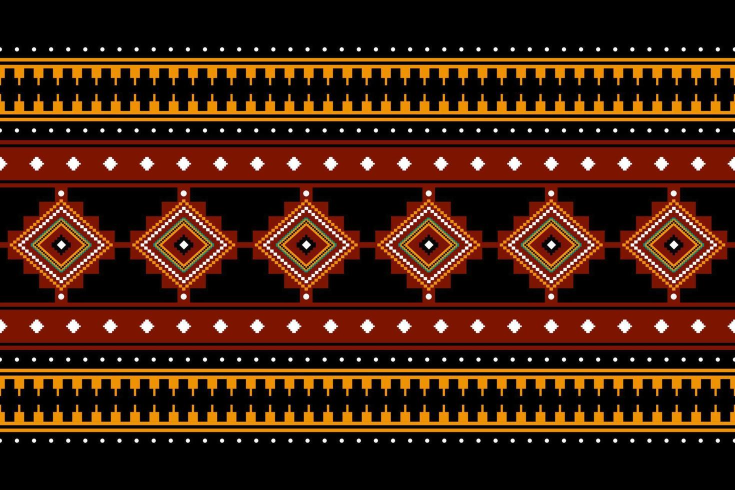 Geometric ethnic oriental seamless pattern traditional Design for background, carpet, wallpaper, clothing, wrapping, batik, fabric, Vector, illustration, embroidery style. vector