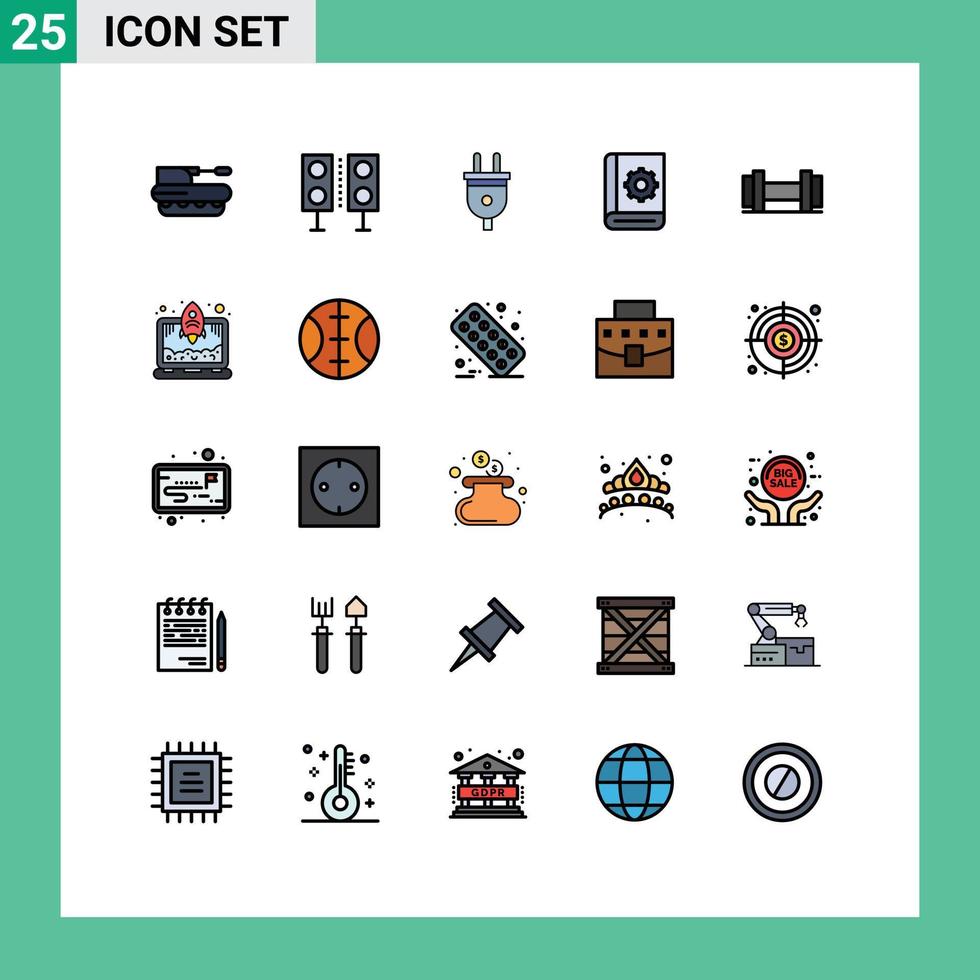 25 Creative Icons Modern Signs and Symbols of instruction communication speaker assistant power Editable Vector Design Elements