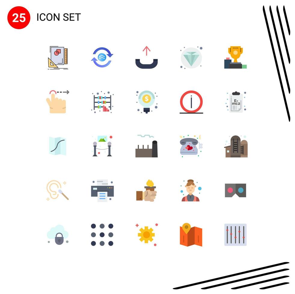 25 Creative Icons Modern Signs and Symbols of champion bowl computing diamond seo Editable Vector Design Elements