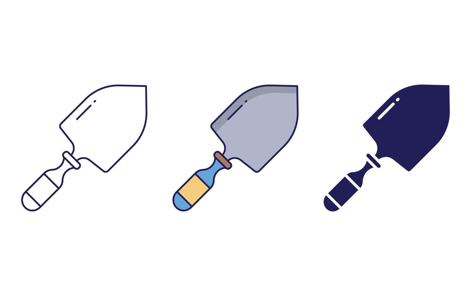 Shovel tool icon vector