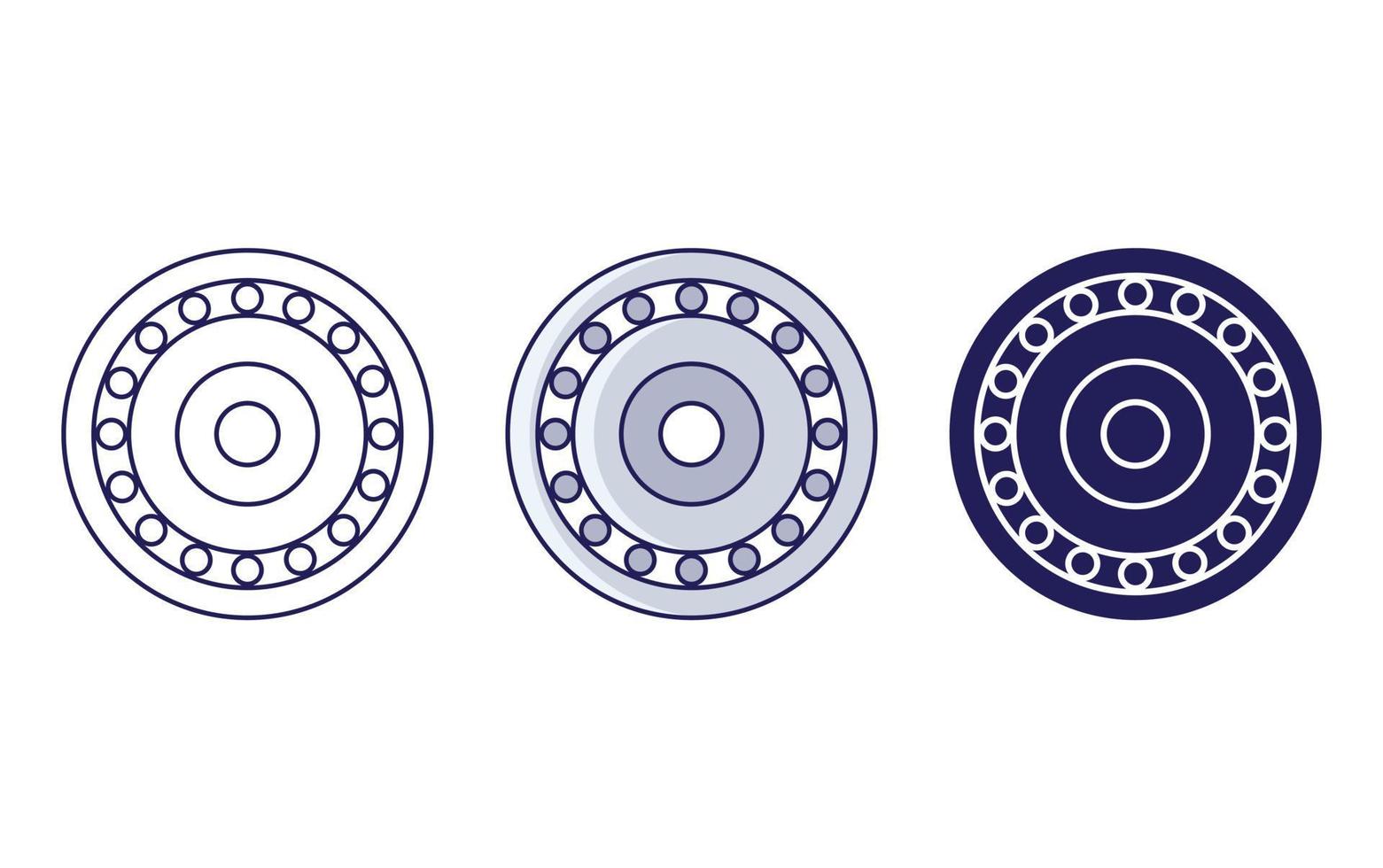Bearing Roller icon vector
