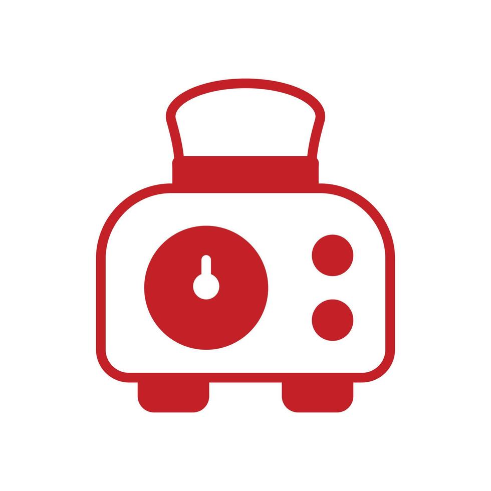 Toaster Vector Solid Icon. EPS 10 FIle