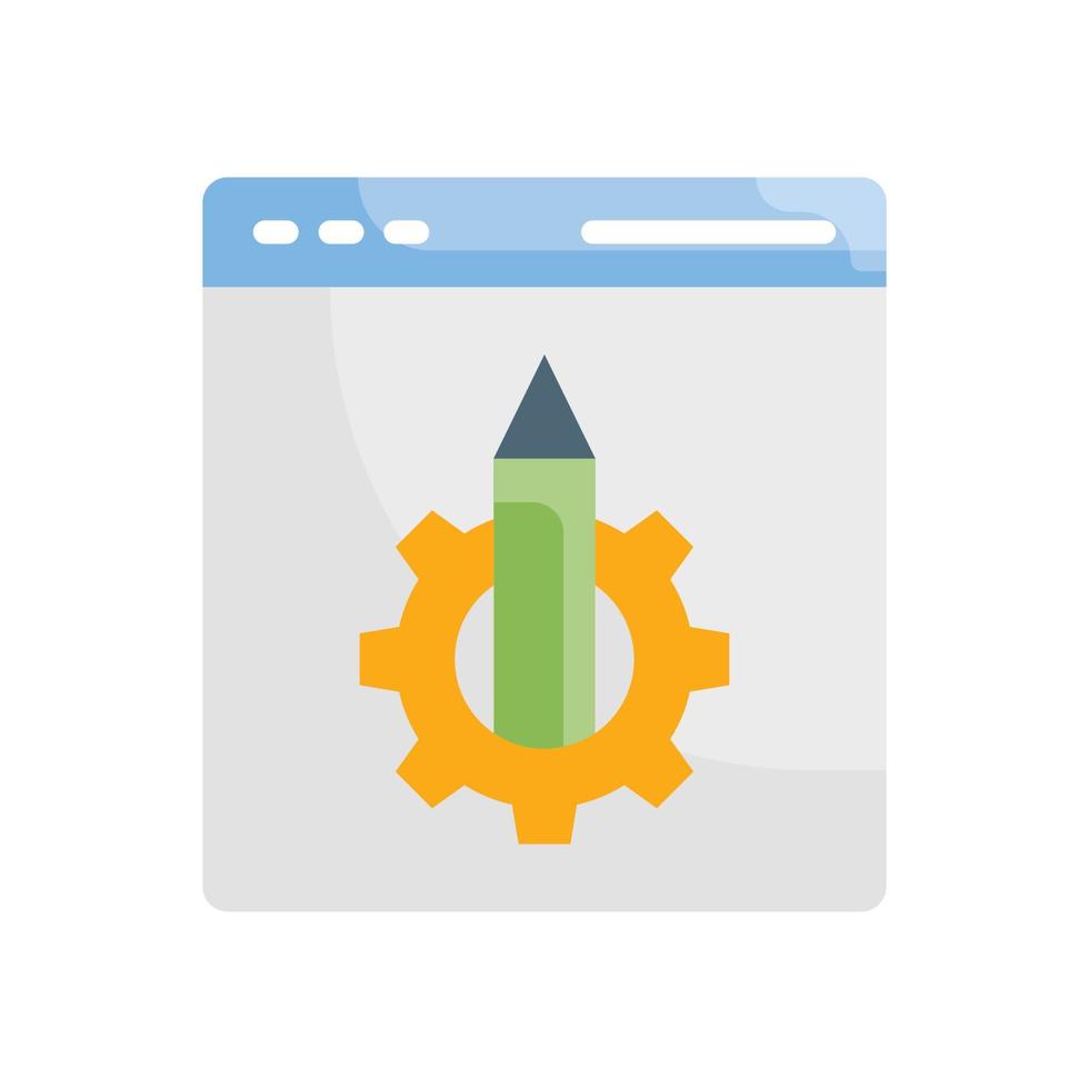 Content Management Vector Icon Design Development flat EPS 10 file