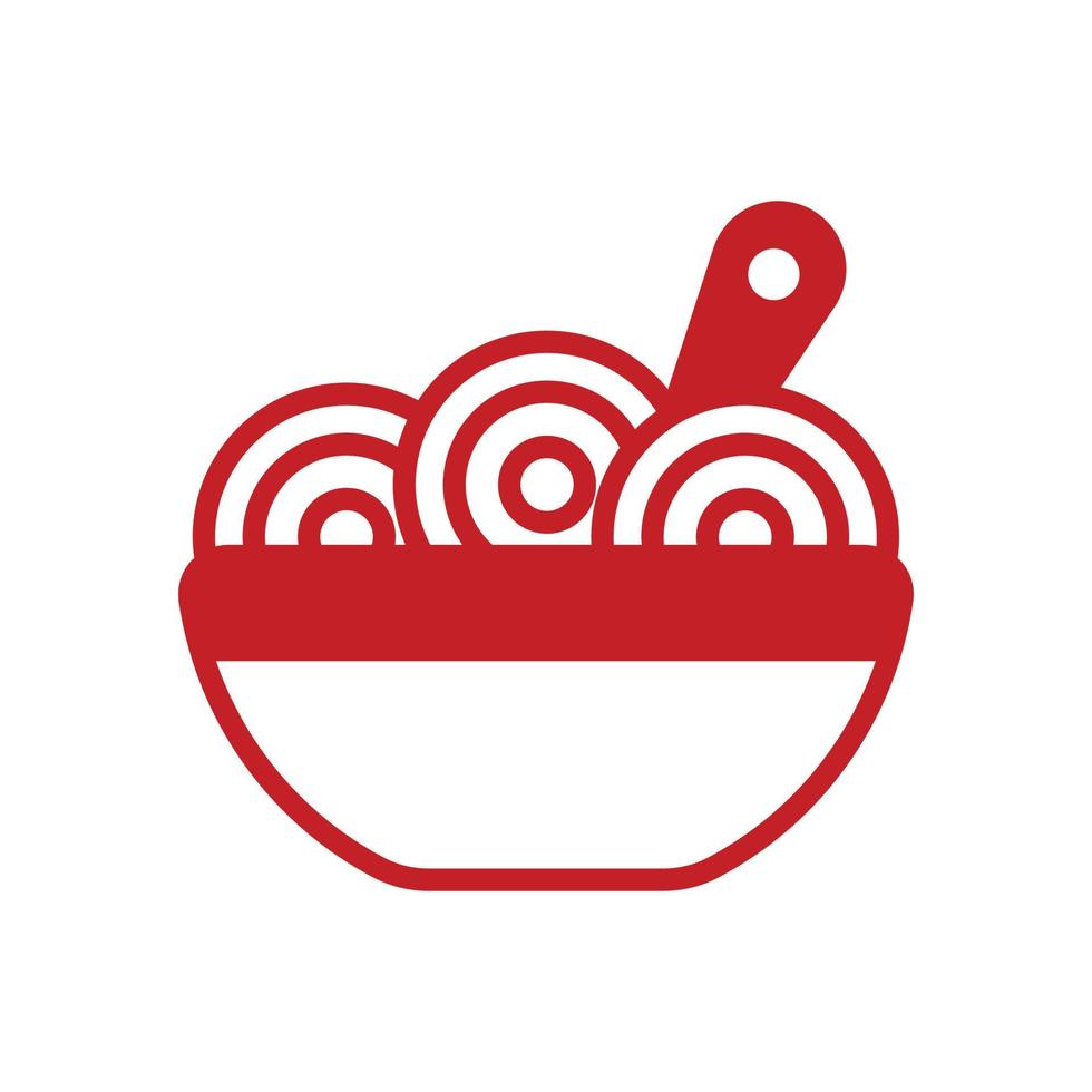noddle Vector Solid Icon. EPS 10 FIle