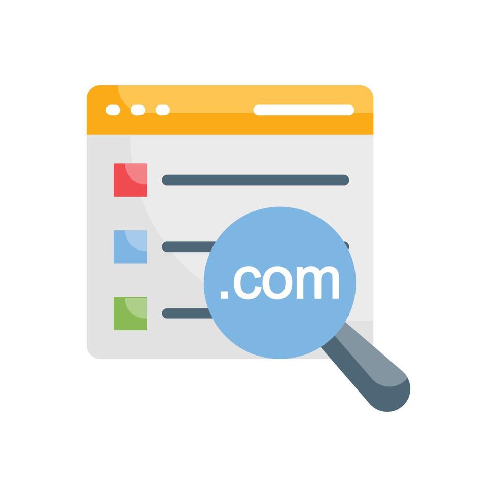 Domain Vector Icon Design Development flat EPS 10 file