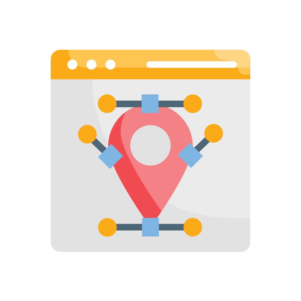 Nodes Vector Icon Design Development flat EPS 10 file