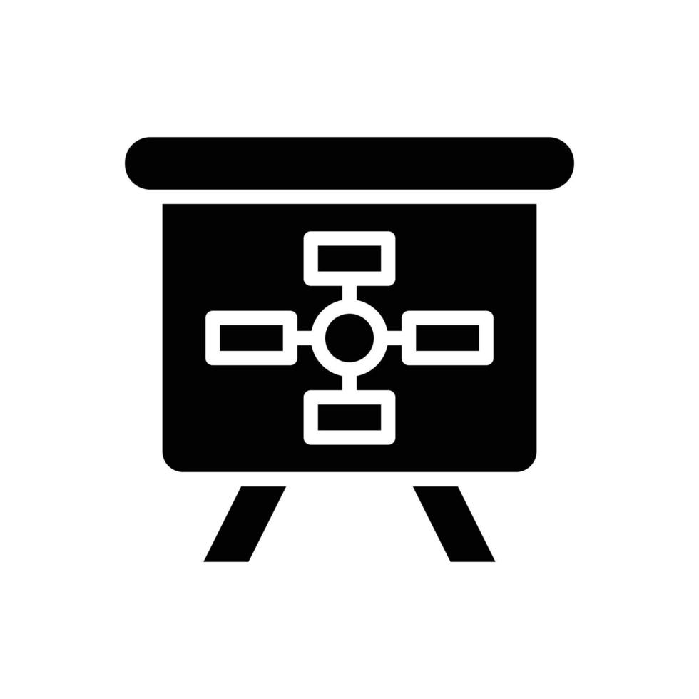 planificación vector icono diseño desarrollo glifo eps 10 archivo