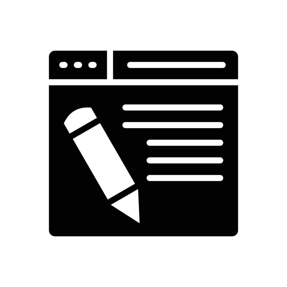 Web Design Vector Icon Design Development Glyph  EPS 10 file