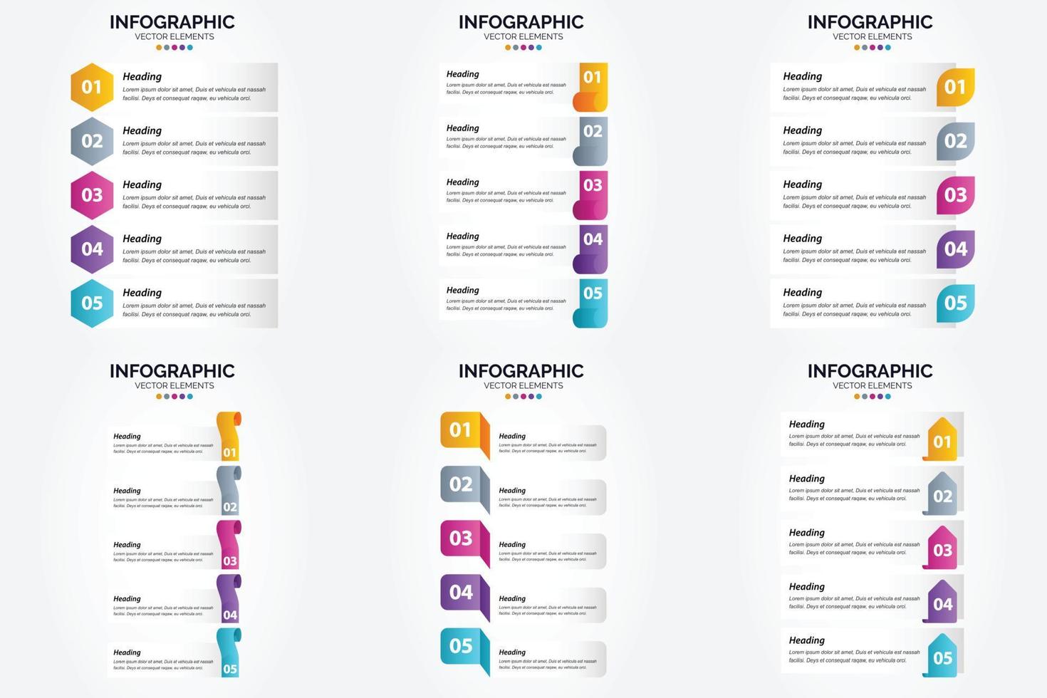 use este conjunto de infografías de ilustraciones vectoriales para publicidad en un folleto. volantes. o revista. vector