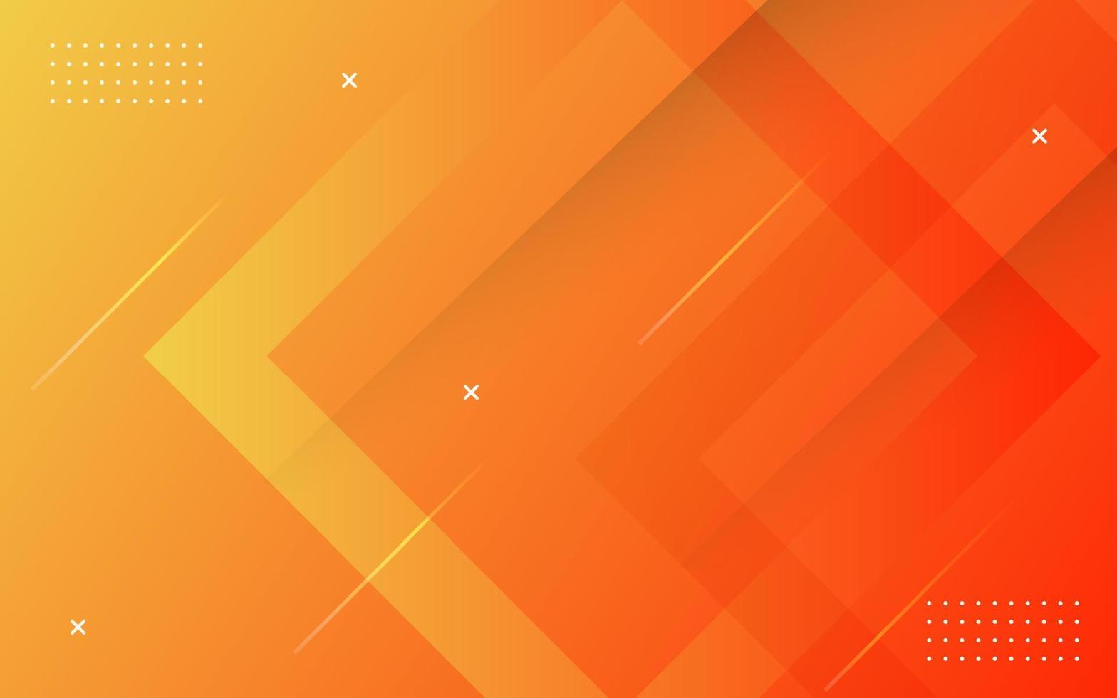 Abstract modern background gradient color. orange gradient with square decoration. vector