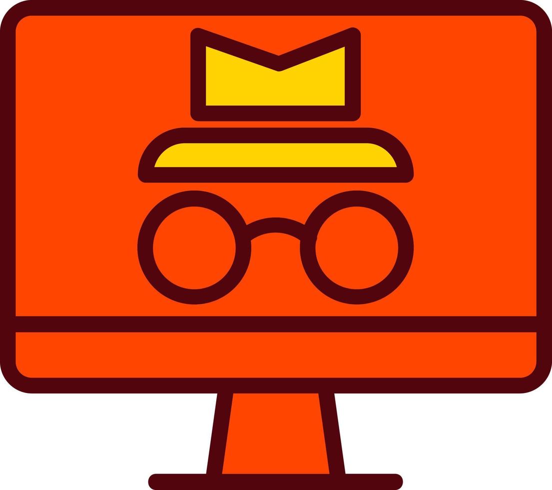 icono de vector de incógnito