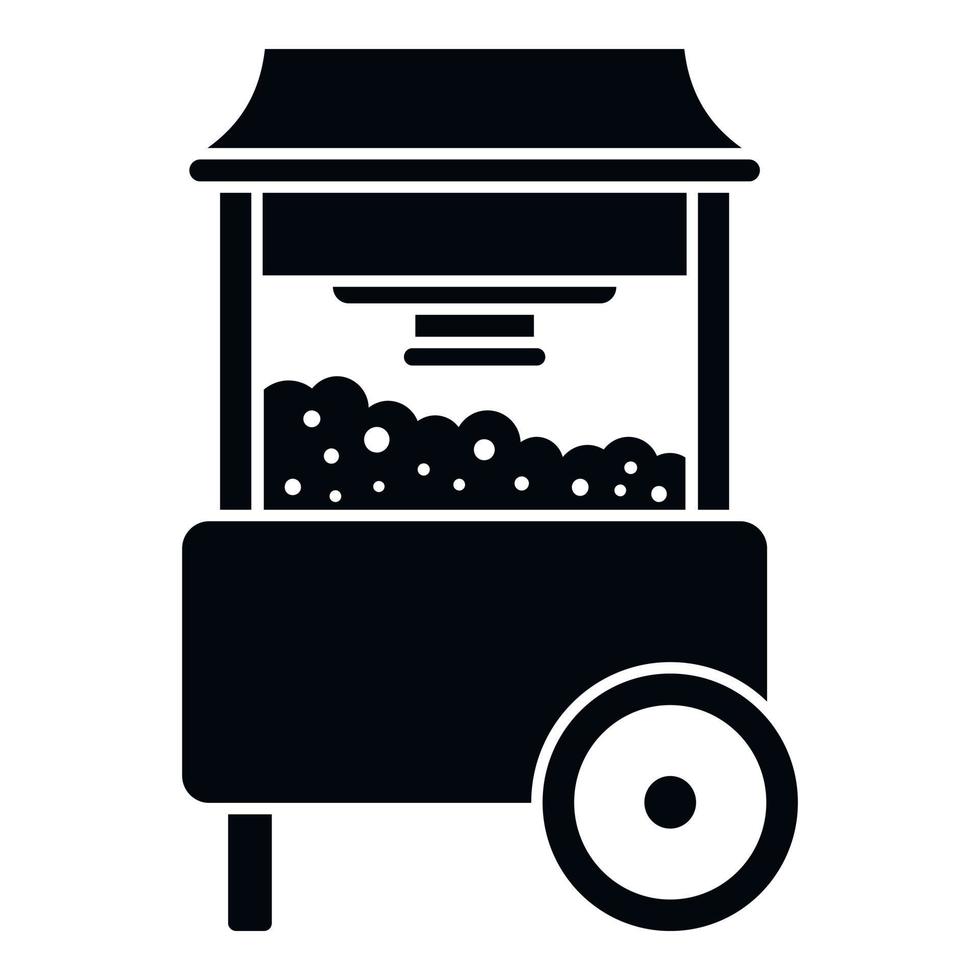 Popcorn stand icon simple vector. Seller food 17257613 Vector Art at