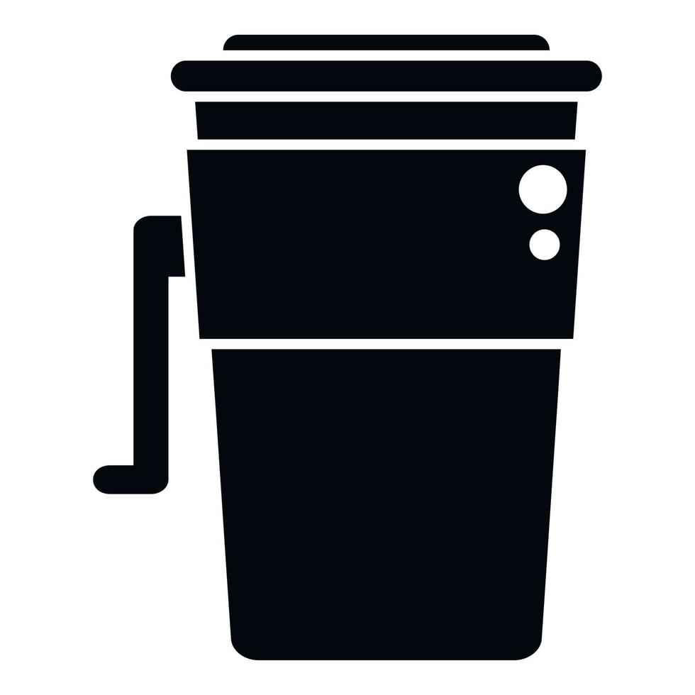 bebida termo taza icono vector simple. taza de café