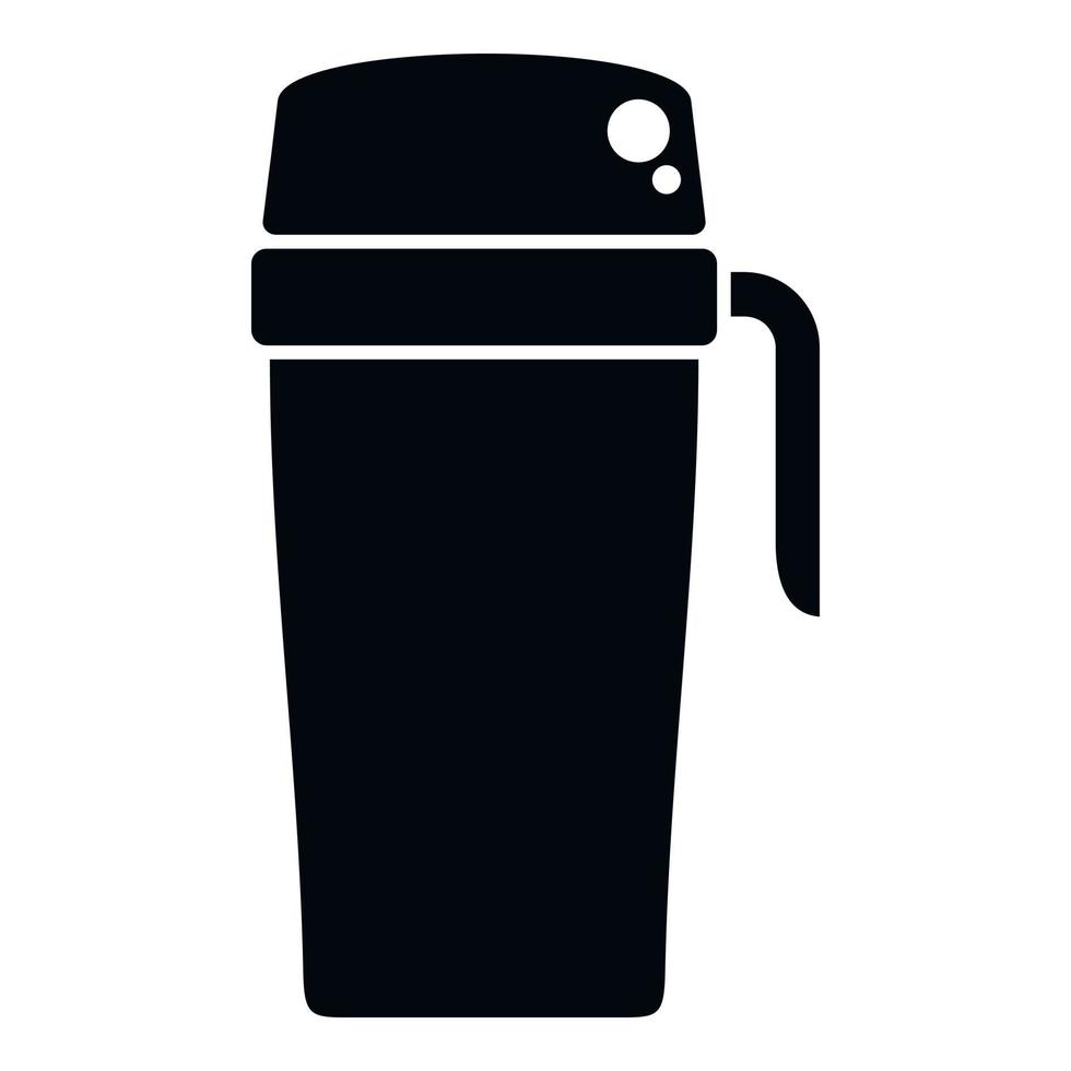 Thermal cup icon simple vector. Coffee mug vector