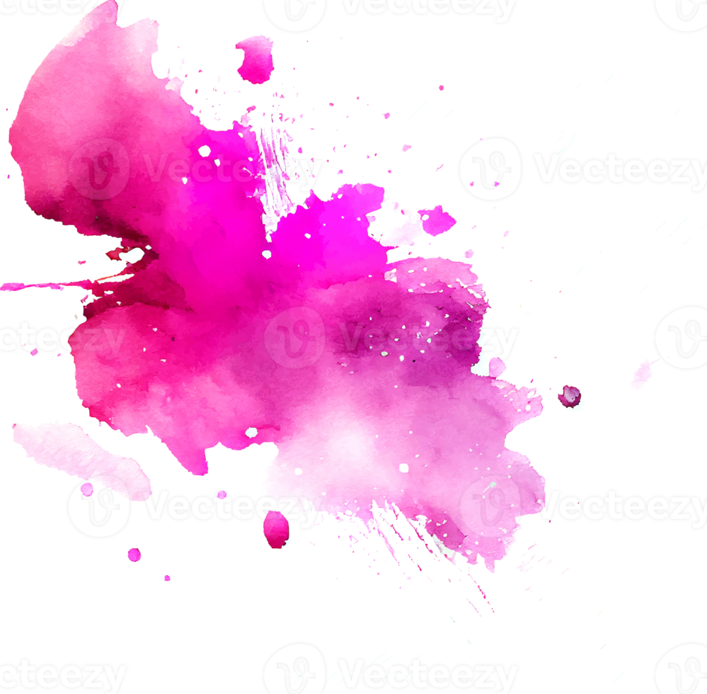 Pink Watercolor Paint Splash Isolated png