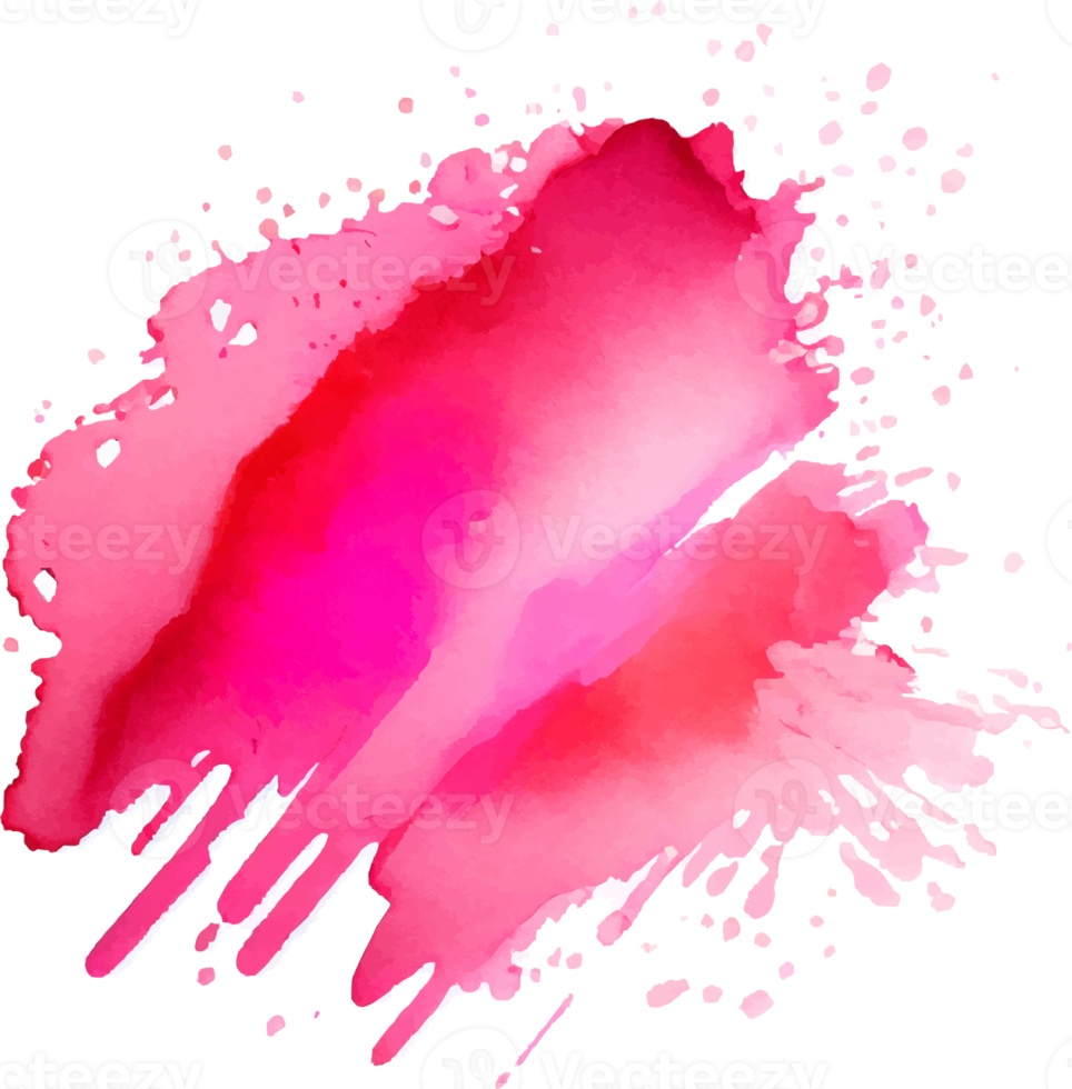 Pink Watercolor Paint Splash Isolated png