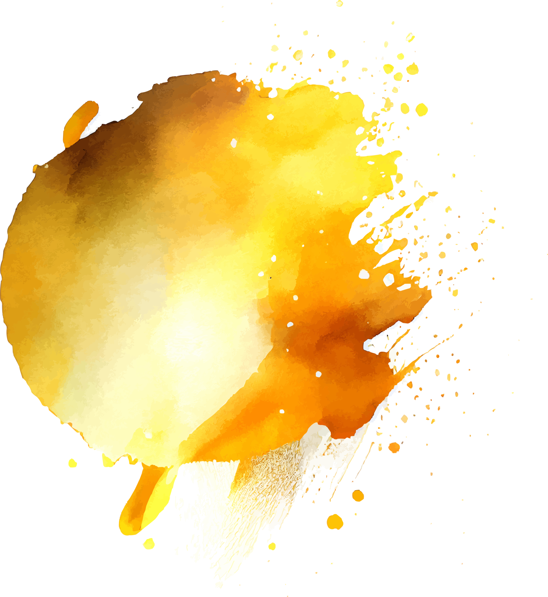 Golden Glitter Paint Splash Isolated 17257687 PNG