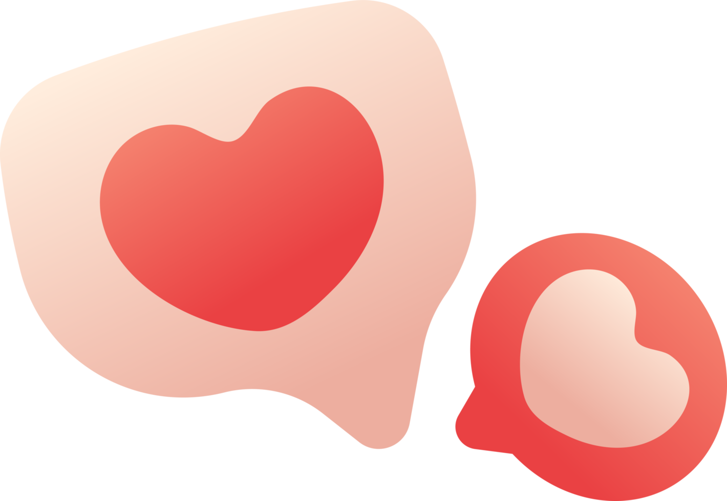 bonito desenho animado de decoração de amor dos namorados png