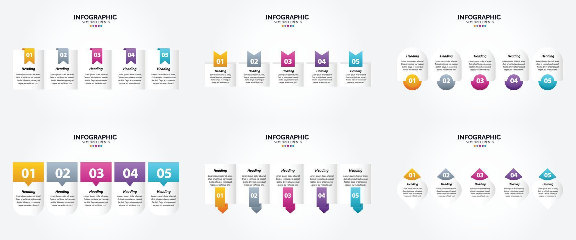 este conjunto de infografías vectoriales es ideal para publicidad en un folleto. volantes. o revista. vector