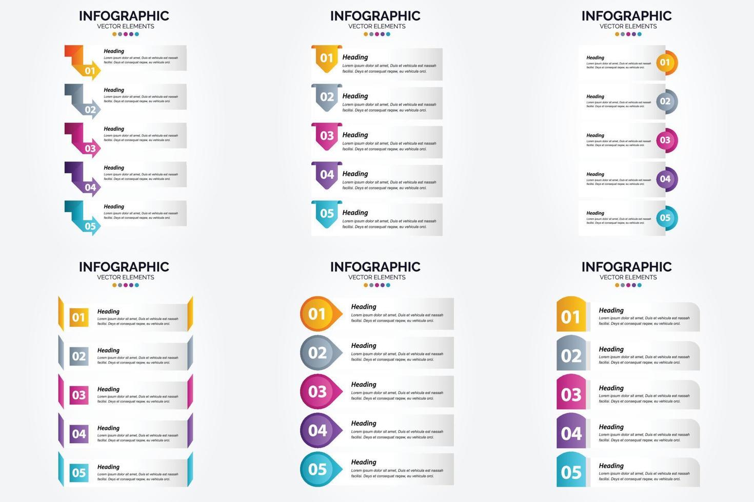 utilice este conjunto de infografías vectoriales para publicidad en un folleto. volantes. o revista. vector