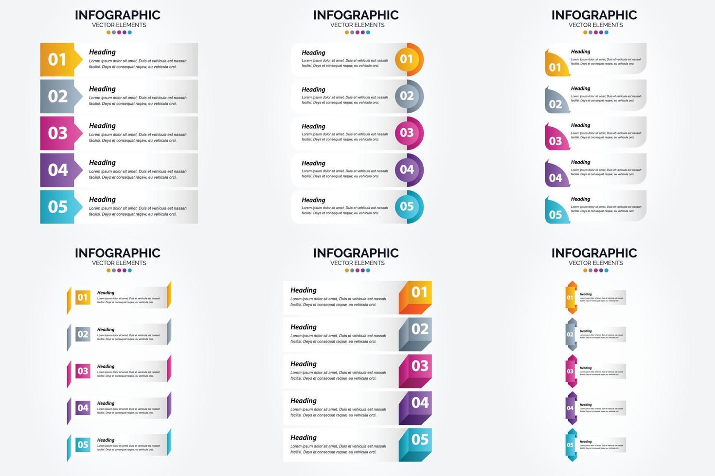 This vector infographics set is perfect for advertising in a brochure. flyer. or magazine.