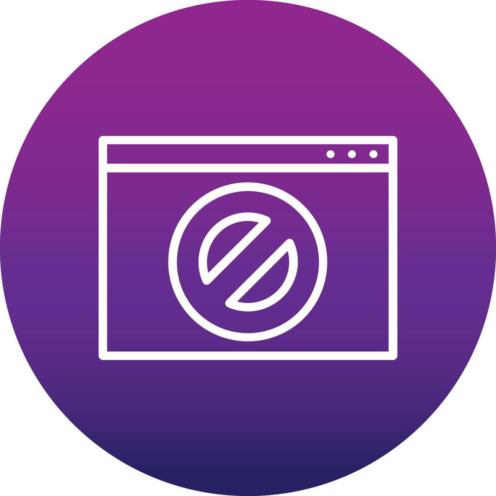 Ban Vector Icon