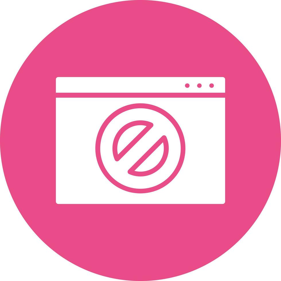 Ban Vector Icon