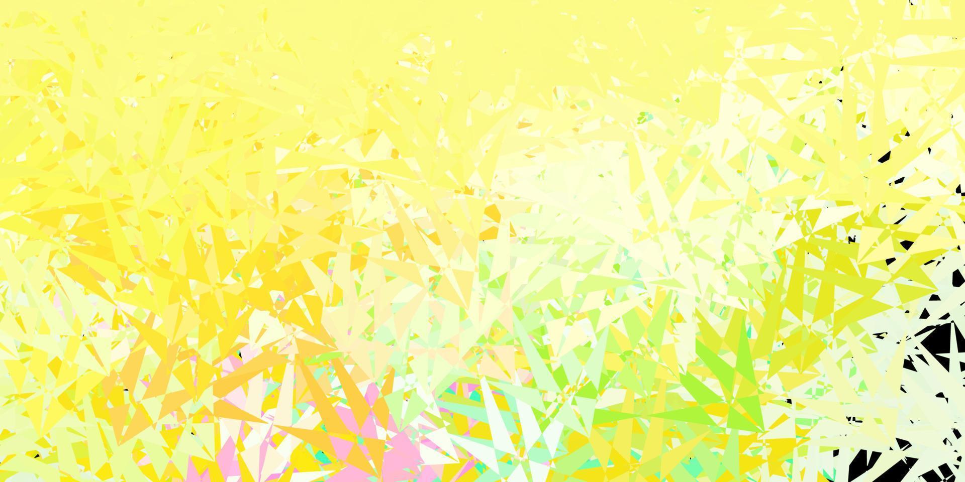 Light multicolor vector background with triangles.