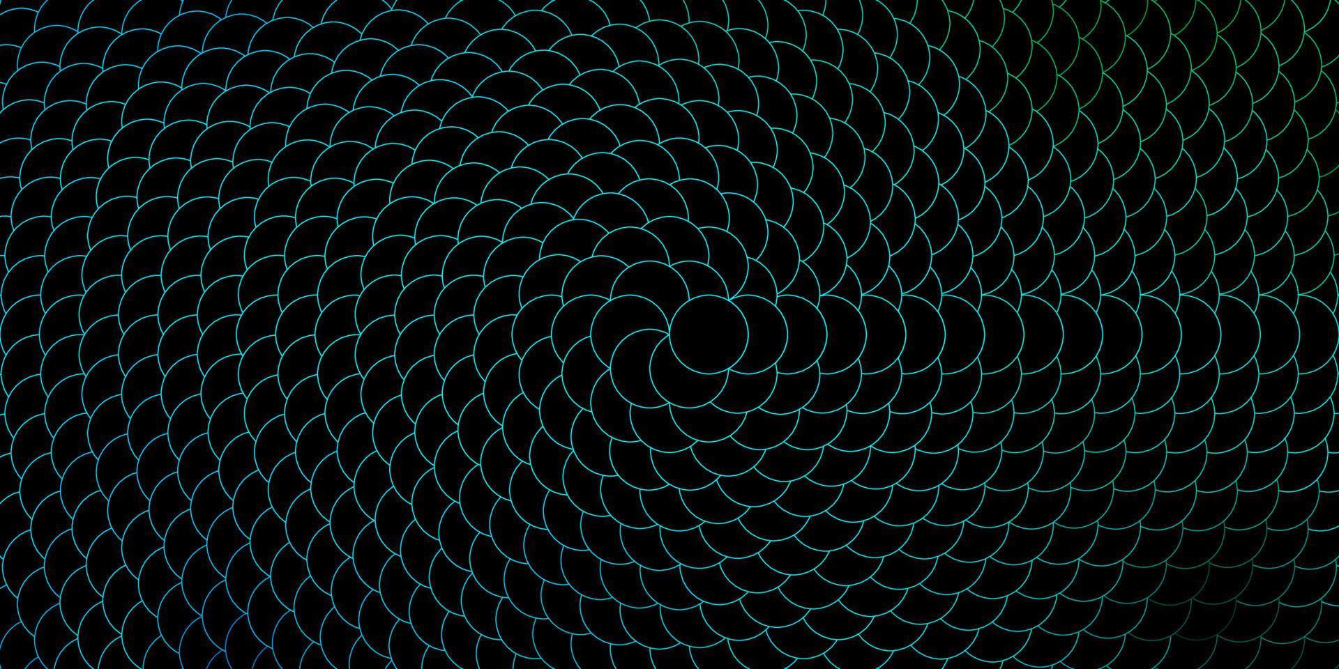 textura de vector azul oscuro con círculos.