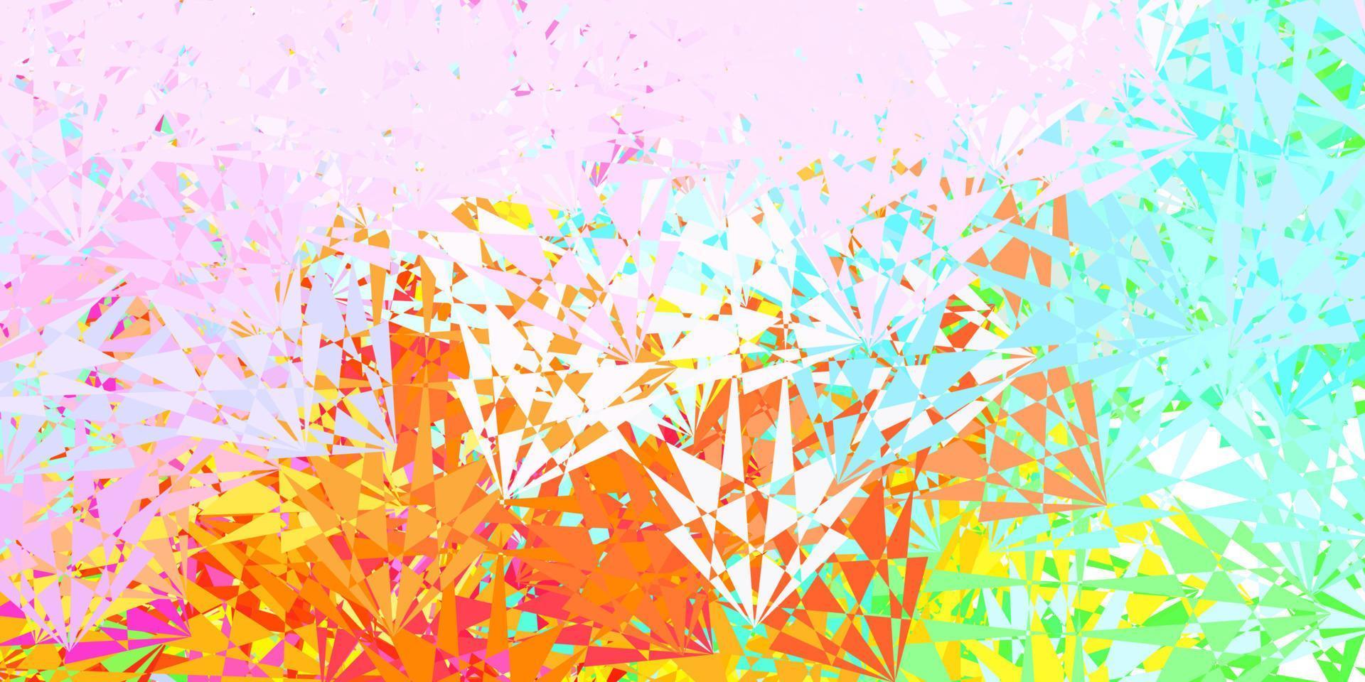Light multicolor vector texture with random triangles.